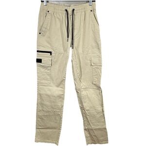 Dogg Supply by Snoop Dogg Men's Cargo Pants Small Khaki Stretch Utility